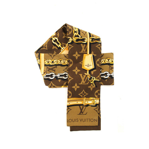 Louis Vuitton Brown Silk Monogram Confidential Bandeau