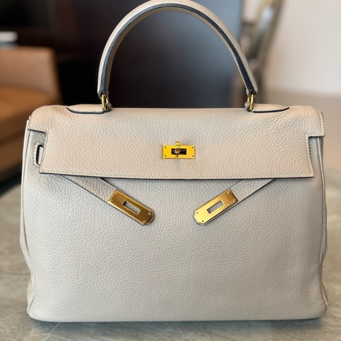 愛馬仕凱莉 Hermes Kelly 35 淺象灰