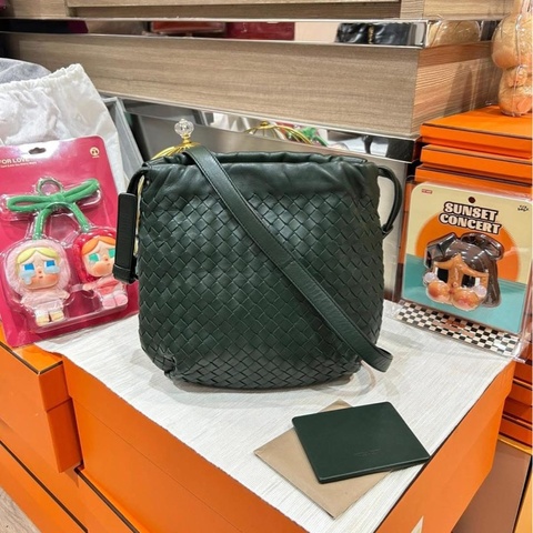 Bottega Veneta Intrecciato Leather Crossbody Bag