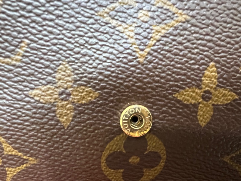 LV 信封金釦可拆零錢卡片3合1鏈包-14