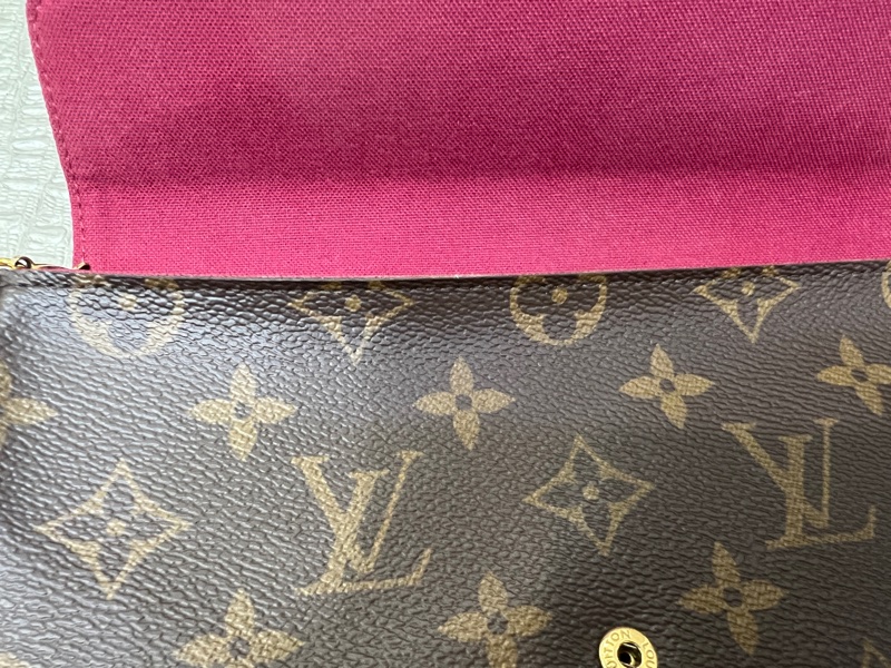 LV 信封金釦可拆零錢卡片3合1鏈包-20