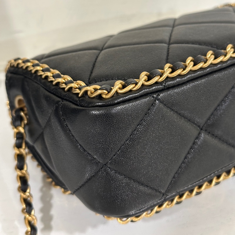 #全新閒置 #vic限定 香奈兒黑金cf 24b滾邊方胖 #全配🉑送禮-15