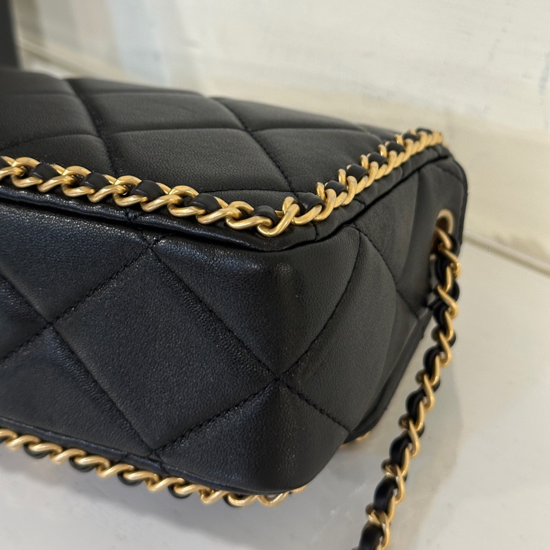 #全新閒置 #vic限定 香奈兒黑金cf 24b滾邊方胖 #全配🉑送禮-16