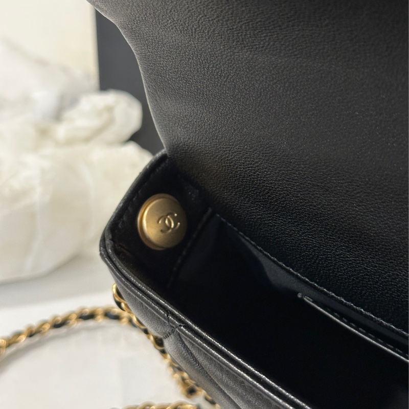 #全新閒置 #vic限定 香奈兒黑金cf 24b滾邊方胖 #全配🉑送禮-20