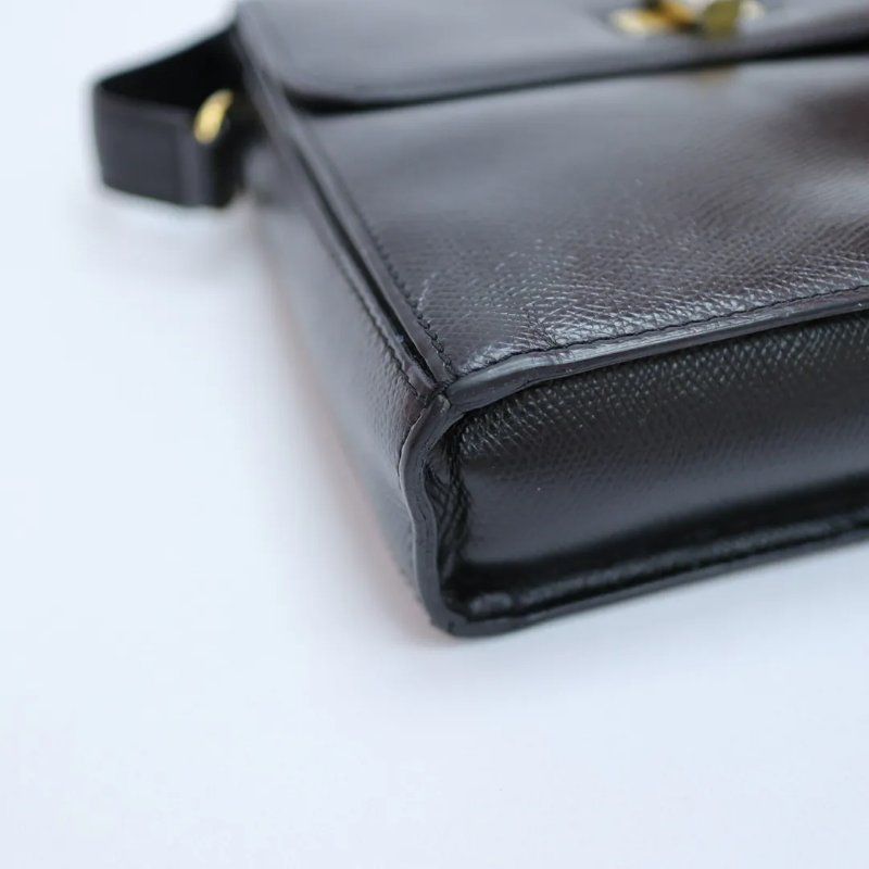 Celine 中古品旋轉扣翻蓋斜孭袋 Vintage手袋-6