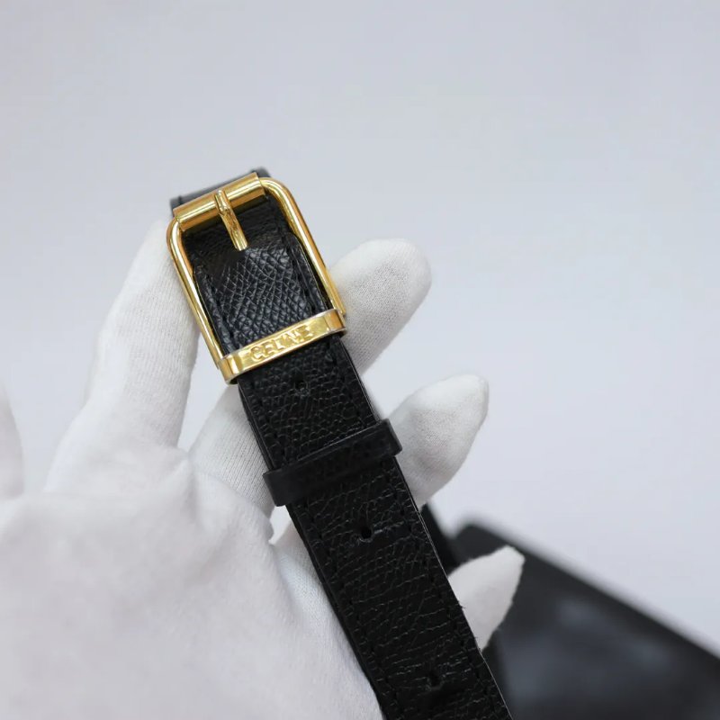 Celine 中古品旋轉扣翻蓋斜孭袋 Vintage手袋-9