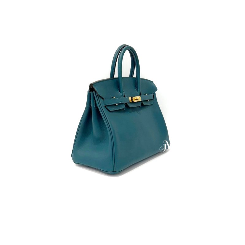 HERMES WO普羅旺斯綠 金扣 SWIFT BIRKIN 25-1