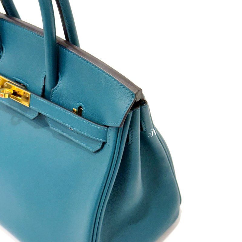 HERMES WO普羅旺斯綠 金扣 SWIFT BIRKIN 25-10