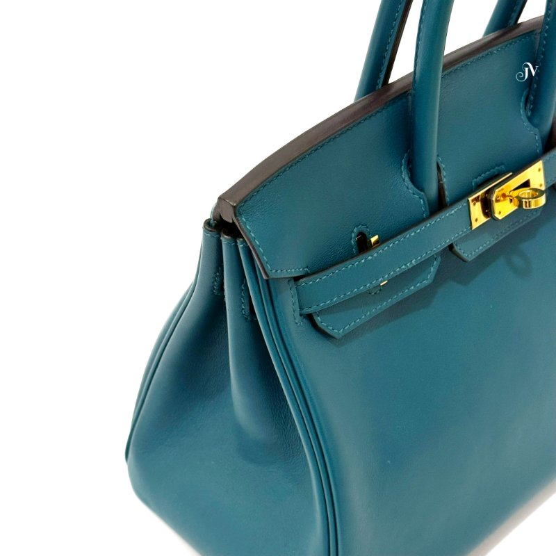HERMES WO普羅旺斯綠 金扣 SWIFT BIRKIN 25-11