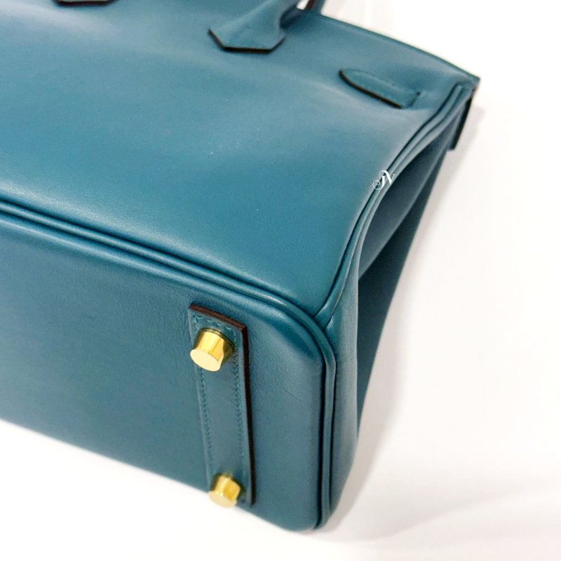 HERMES WO普羅旺斯綠 金扣 SWIFT BIRKIN 25-12