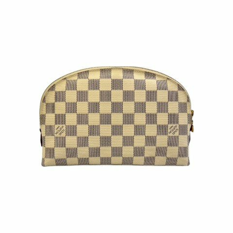 LV GM白棋盤格拉鍊化妝包