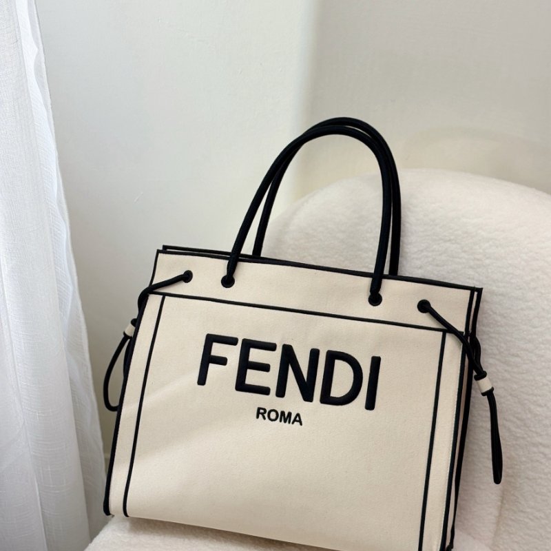 FENDI  ROMA 帆布購物托特包-0
