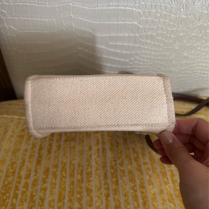 Bally Crystalia 米白帆布迷你托特包-4