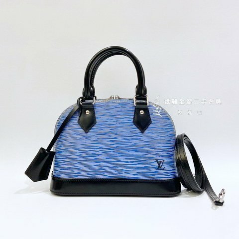 LV 2WAY藍色水波紋Alma BB M41437