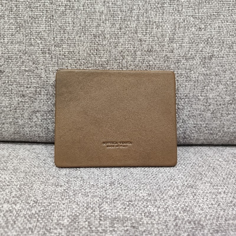 BV Bottega Veneta 焦糖色全皮 梳妝鏡 化妝鏡 隨身鏡 鏡子-0