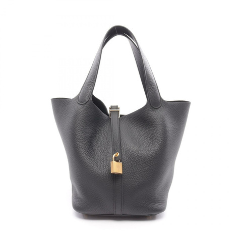 HERMES PicotinMM 手提包 Taurillon Clemence Taurillon Clemence 黑色 二手 女款