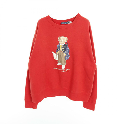POLO RALPH LAUREN Polo Bear 棉質運動衫 紅色 二手 女款