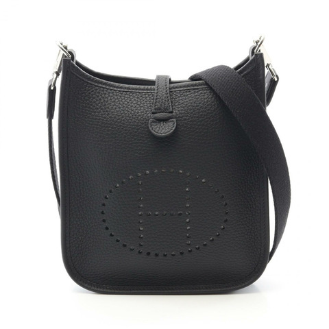 HERMES EvelyneTPM 單肩包 069426CK Taurillon Clemence Taurillon Clemence 黑色 二手 女款