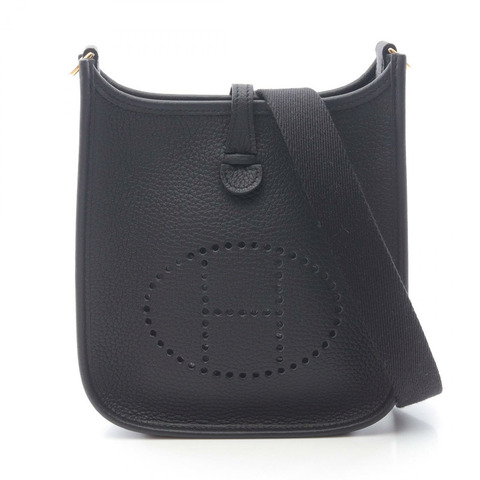 HERMES Evelyne Amazon TPM 單肩包 069426CC Taurillon Clemence Taurillon Clemence 黑色 二手 女款