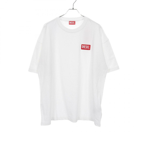 DIESEL T-NLABEL-L1 T卹 A11593 0NIAR 棉 白色 二手 男式