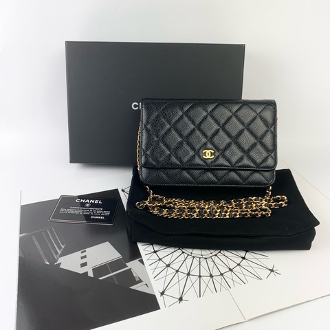 ◻️Chanel woc 荔枝皮黑金
