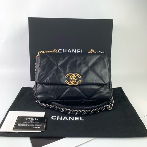 ◻️ Chanel 19bag小號黑金