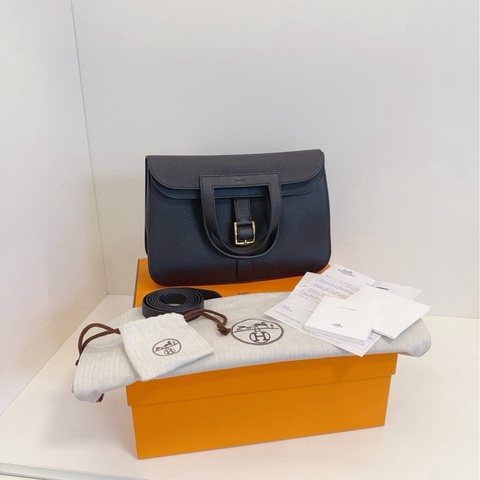 Hermes Halzan 31 黑金 大全套 閒置新