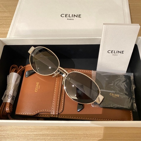 CELINE 凱旋門 CL40235U 16A 太陽眼鏡 墨鏡 銀框