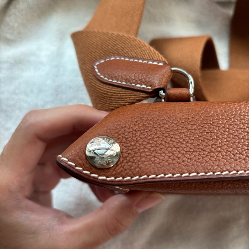 愛馬仕 Hermes Videpoches肩背包 馬鞍皮 B刻 9.5成新-4