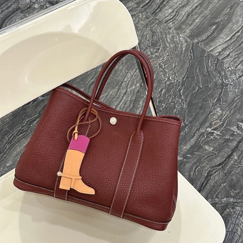 質感滿滿99新🌟 愛馬仕 #波爾多紅 #酒紅色 #花園30 #gardenparty-0