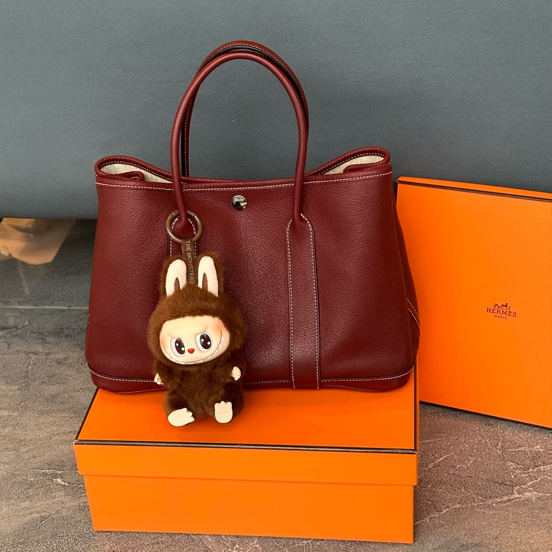 質感滿滿99新🌟 愛馬仕 #波爾多紅 #酒紅色 #花園30 #gardenparty-5