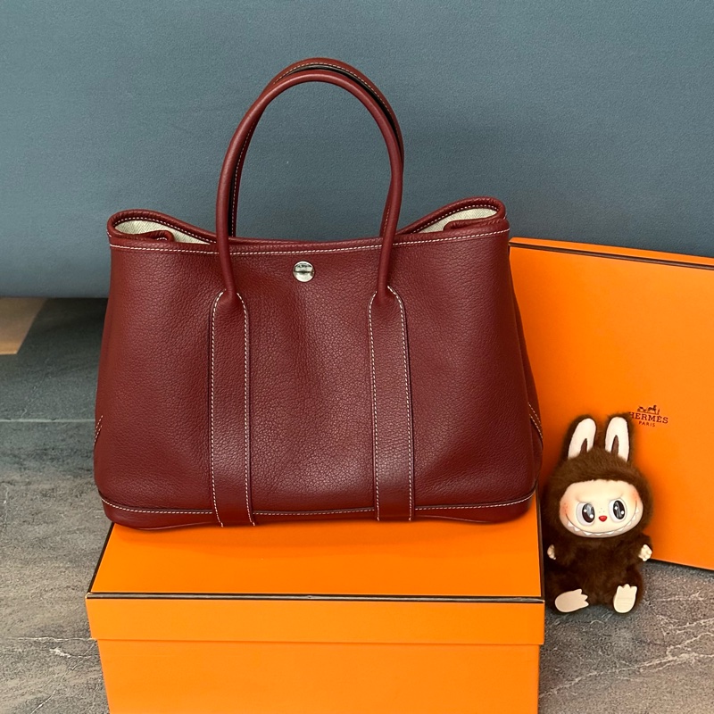 質感滿滿99新🌟 愛馬仕 #波爾多紅 #酒紅色 #花園30 #gardenparty-7