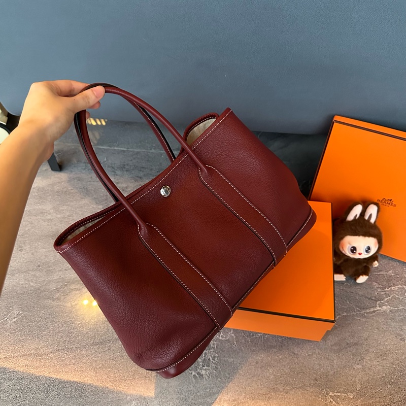 質感滿滿99新🌟 愛馬仕 #波爾多紅 #酒紅色 #花園30 #gardenparty-8