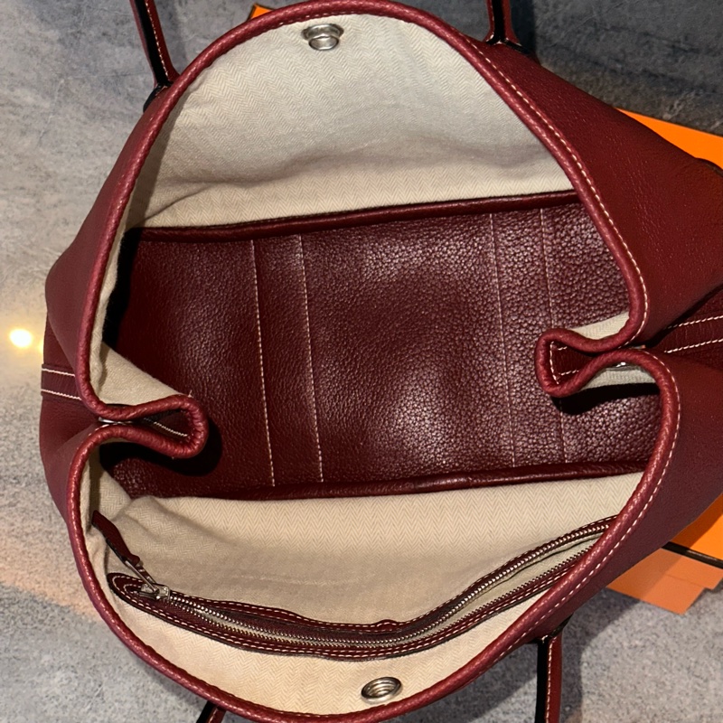 質感滿滿99新🌟 愛馬仕 #波爾多紅 #酒紅色 #花園30 #gardenparty-18