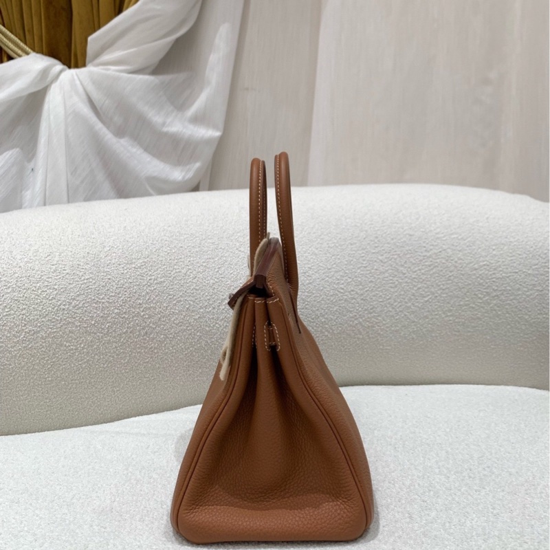 Hermes/ 愛馬仕bk25 togo 金棕 銀扣　Z刻-8