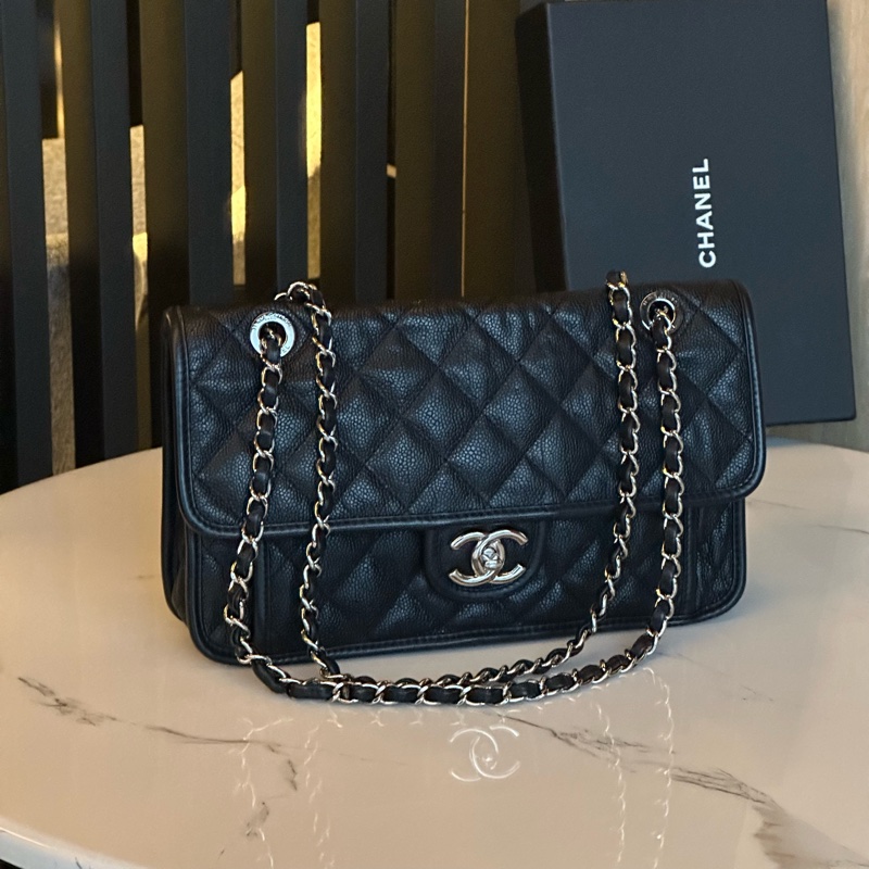 超美❤️#香奈兒 #黑銀 #荔枝皮 #coco #cf25-6