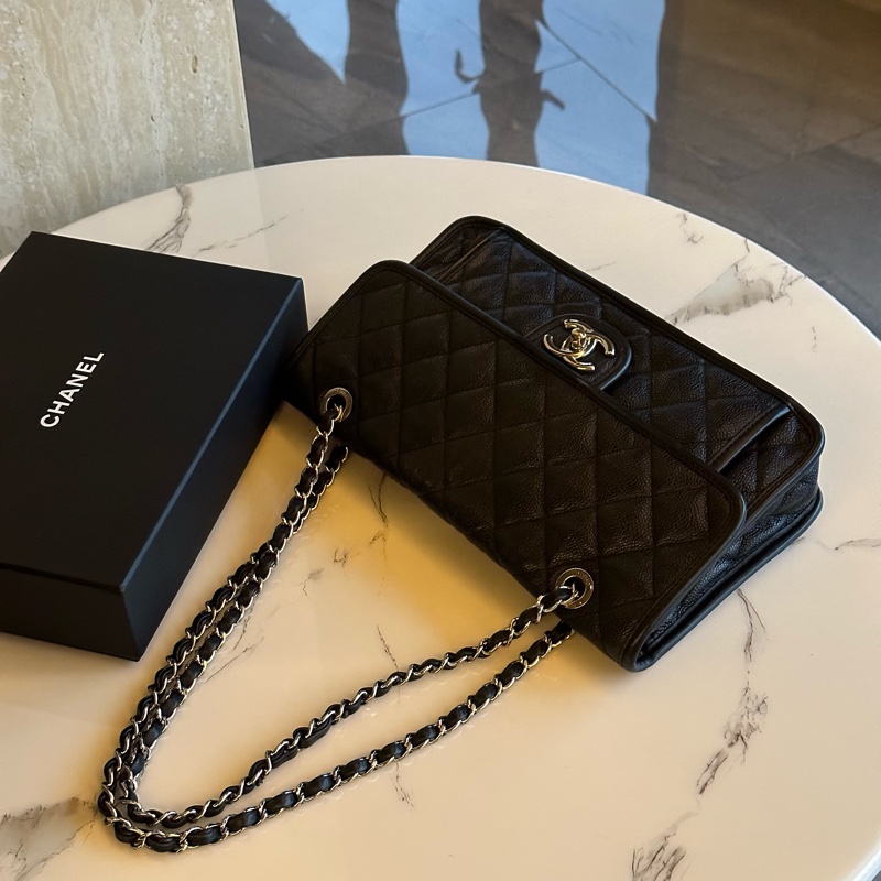 超美❤️#香奈兒 #黑銀 #荔枝皮 #coco #cf25-7