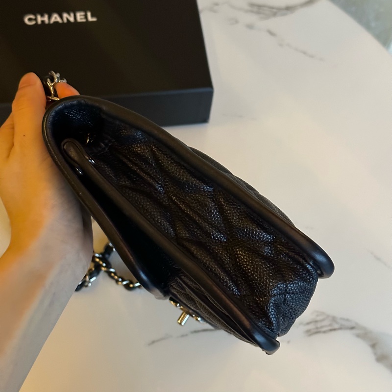 超美❤️#香奈兒 #黑銀 #荔枝皮 #coco #cf25-9
