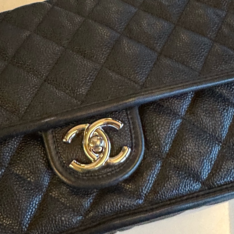 超美❤️#香奈兒 #黑銀 #荔枝皮 #coco #cf25-15