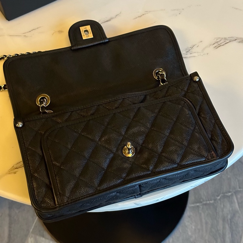 超美❤️#香奈兒 #黑銀 #荔枝皮 #coco #cf25-16