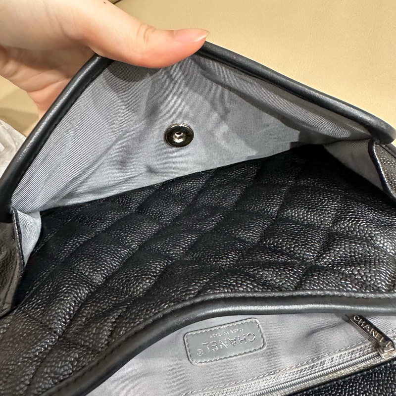 超美❤️#香奈兒 #黑銀 #荔枝皮 #coco #cf25-28