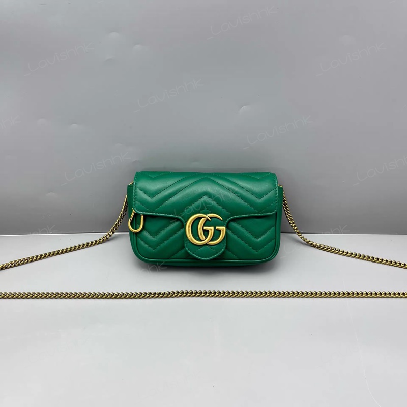Gucci 馬蒙超mini綠色-0