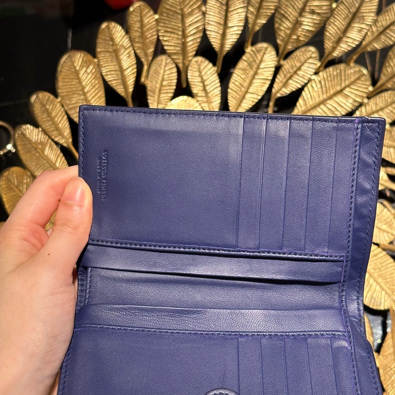 99新🌟 BV #藍紫色 #中夾 #編織 #錢包-2