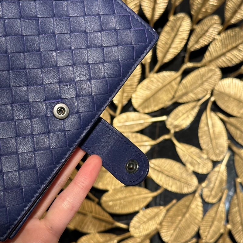 99新🌟 BV #藍紫色 #中夾 #編織 #錢包-11