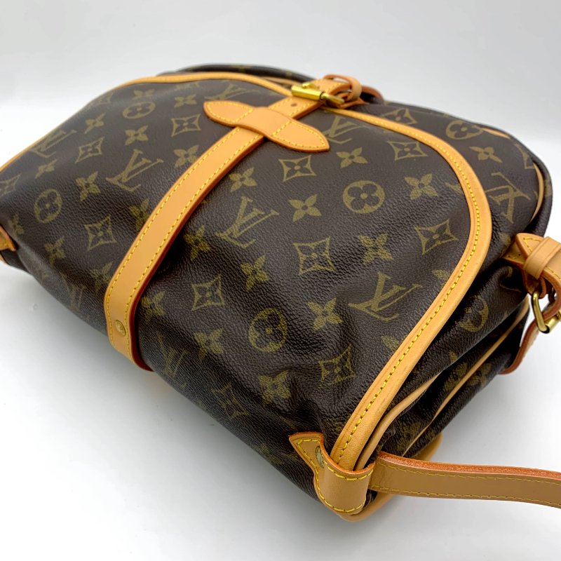 Louis Vuitton 經典SAUMUR 30,小號雙子星,路易威登,LV,斜背包,旅行包,正品,現貨,免運-28