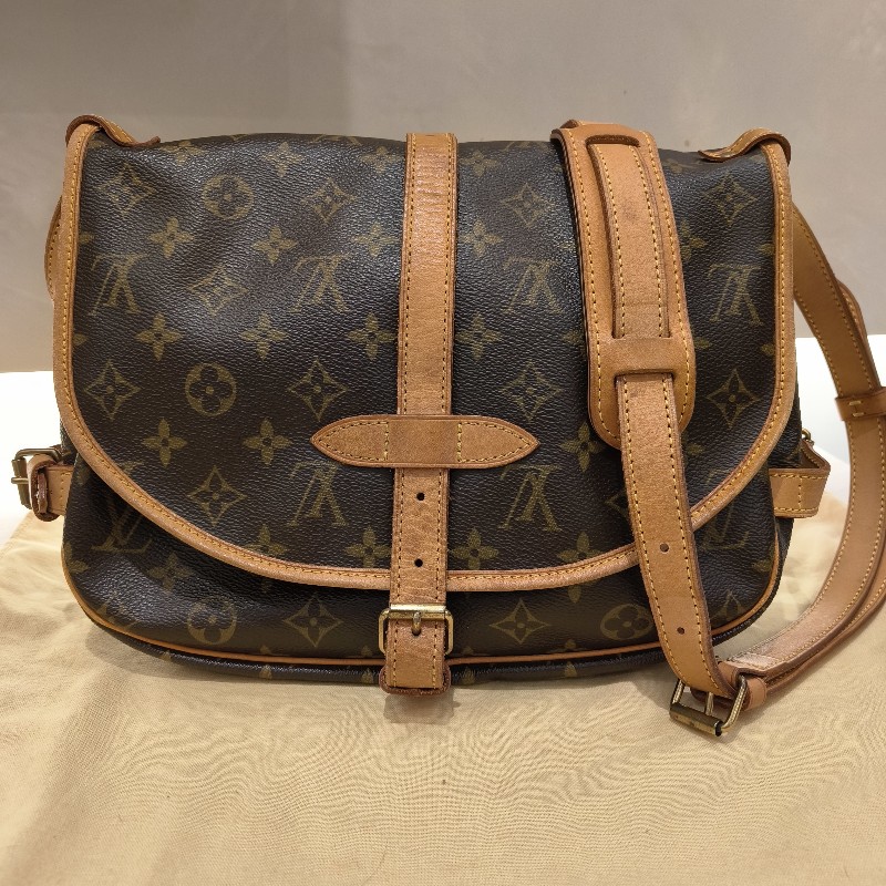 LV經典老花 雙馬鞍包-0