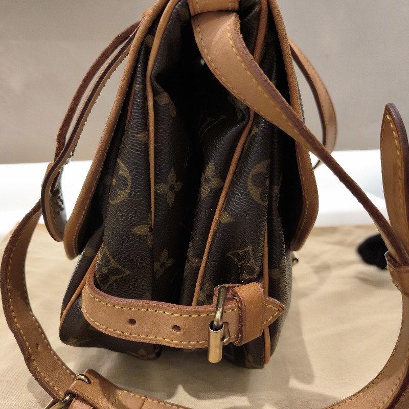 LV經典老花 雙馬鞍包-1