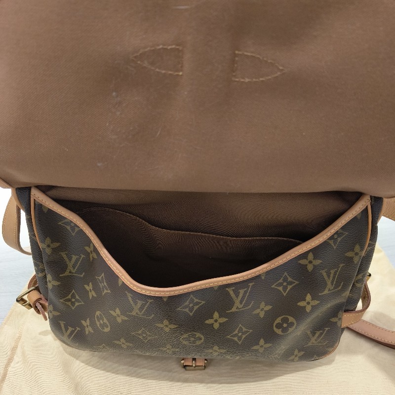 LV經典老花 雙馬鞍包-9