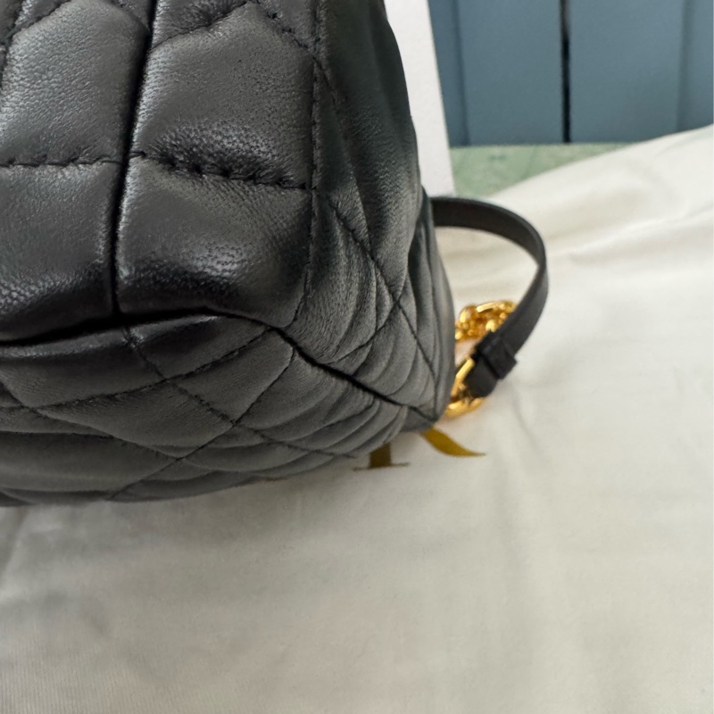 Soft Dior Cato 黑色藤格紋羊皮包-19