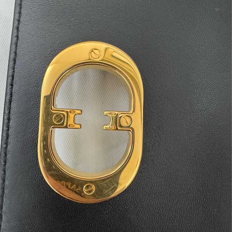 Soft Dior Cato 黑色藤格紋羊皮包-23